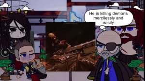 god of war ragnarok react to doom slayer//(1/2)//god of war x doom//gacha//#ORAM