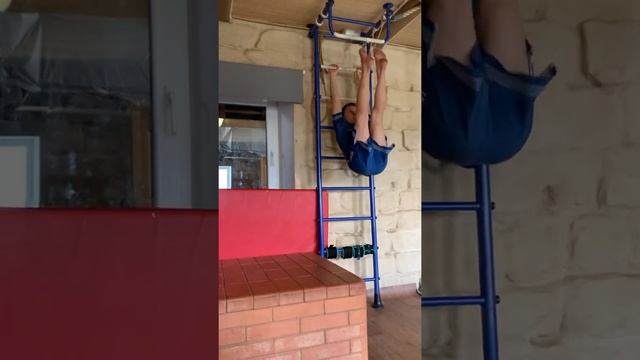 105 Подъёмов ног в висе на гимнастической стенке смотреть онлайн