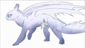 Беззубик и его белая подружка :3 (HTTYD Hidden world❤)