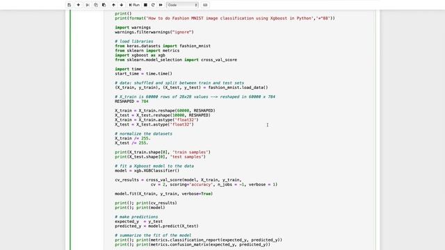 How to do Fashion MNIST image classification using Xgboost in Python смотреть онлайн