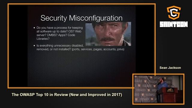 SAINTCON 2018 - Sean Jackson - The OWASP Top 10 in Review (New and Improved in 2017) смотреть онлайн