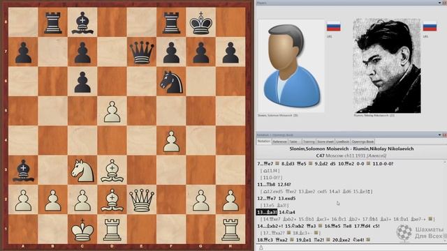 Шахматы. БЛЕСТЯЩАЯ КОМБИНАЦИЯ Николая Рюмина!