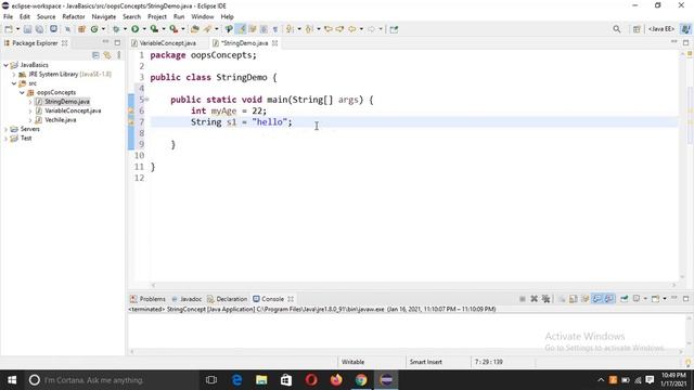 JAVA tutorials for beginners (working with text using String) смотреть онлайн