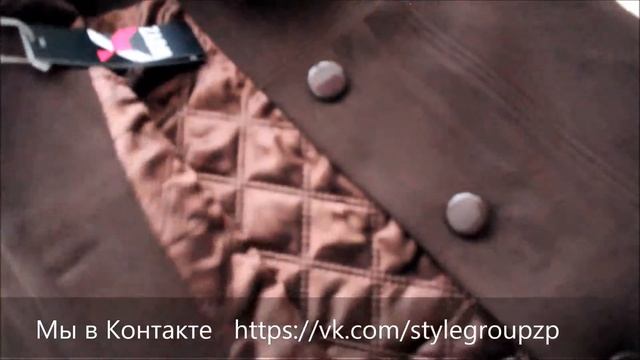 Зимнее пальто  X Woyz! LS 8593 (цвет шоколада)