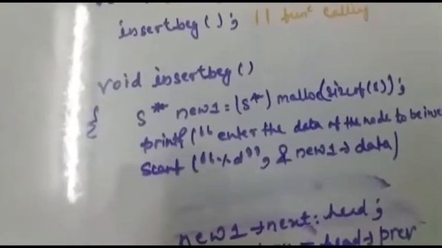 Insertion at beginning in double linked list (DLL) смотреть онлайн