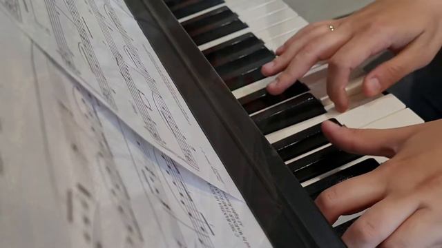 STAR WARS "THE FORCE THEME". Playing the piano смотреть онлайн