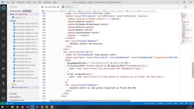 Validation de formulaire en PHP et conservation des données dans les champs смотреть онлайн