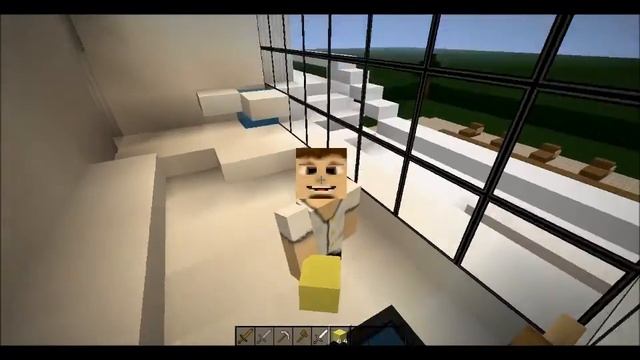Minecraft Swimming pool modern house Schematic Download смотреть онлайн
