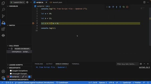 Typescript - Setting Up A Debugger (Chrome) смотреть онлайн