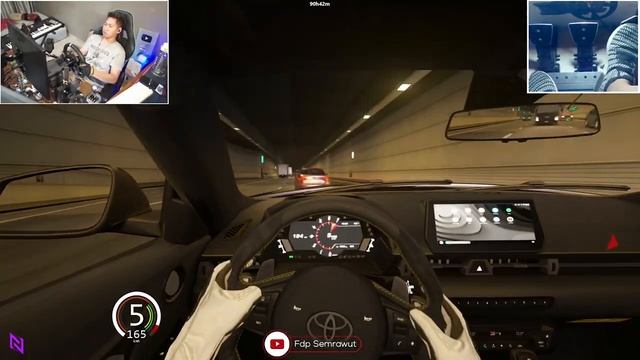 900HP TOYOTA GR SUPRA A90 HYCADE | STEERING WHEEL + PEDAL CAM | ASSETO CORSA смотреть онлайн