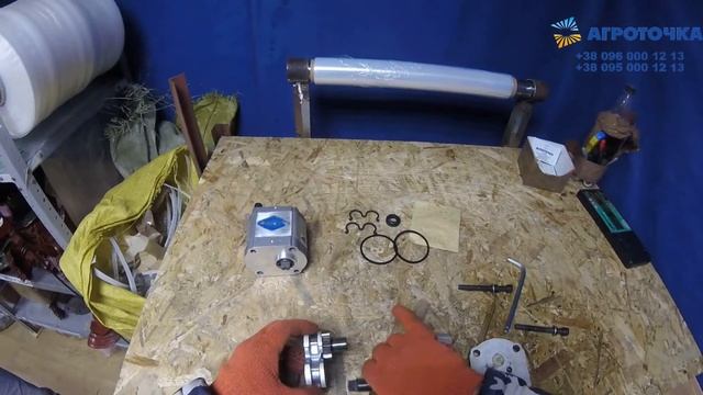 Насос гидравлики CBN на китайский трактор. Как разобрать и поменять вращение НШ насоса гидравлики. смотреть онлайн