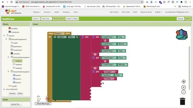 How To Create Health Observation App Using MIT App Inventor 2 [ Covid Care App ]