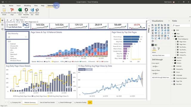 Showing DAX Expressions When Using Power BI Datasets (Live) смотреть онлайн