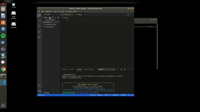 Creating a simple node server using express смотреть онлайн