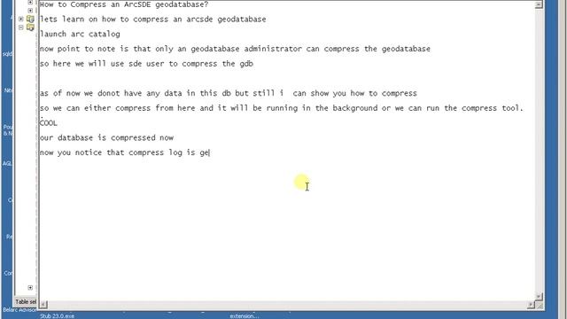 How to Compress an ArcSDE Oracle geodatabase ESRI ? смотреть онлайн