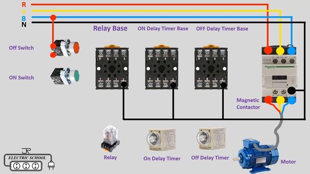 ON Delay OFF Delay Timer Connection смотреть онлайн