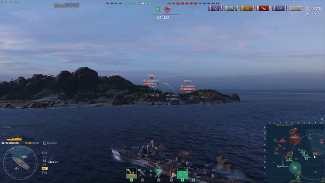 World of WarShips | München | 7 KILLS | 81K Damage - Replay Gameplay 4K 60 fps смотреть онлайн