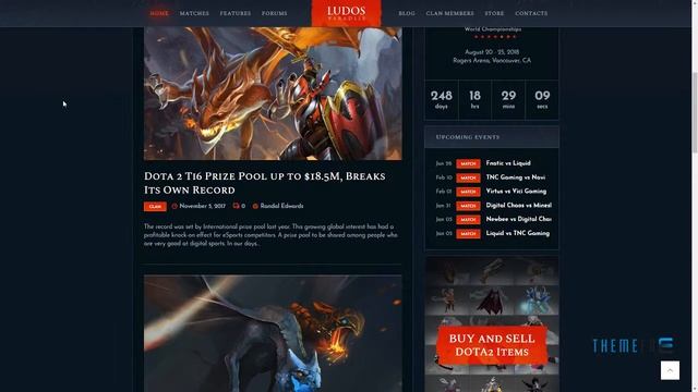 Ludos Paradise Gaming Blog and Clan WordPress Theme Darwin Cohen смотреть онлайн