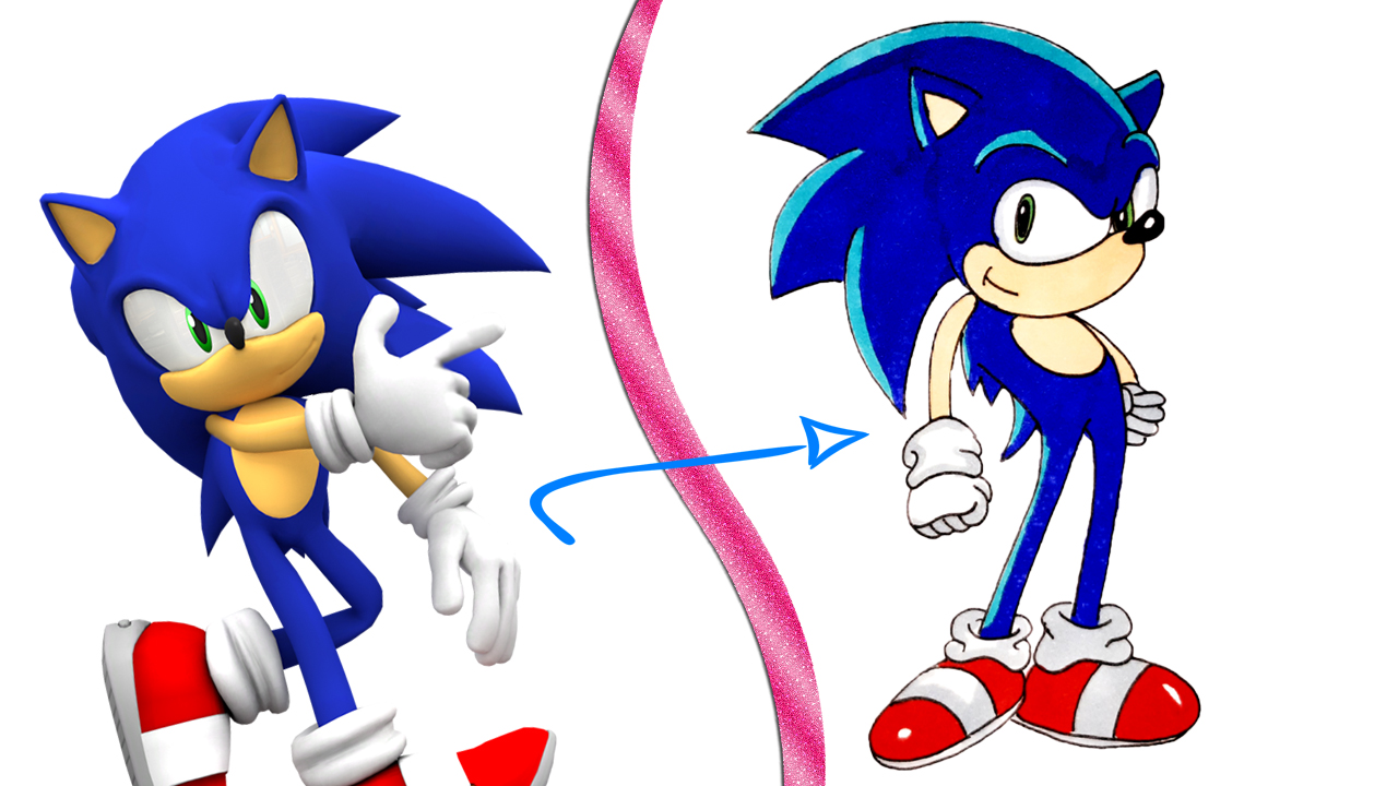 Как нарисовать СОНИКА/How to draw SONIC смотреть онлайн