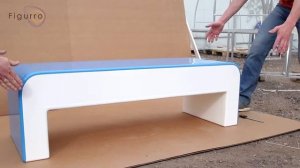 мафы: легкие скамейки из стеклопластика