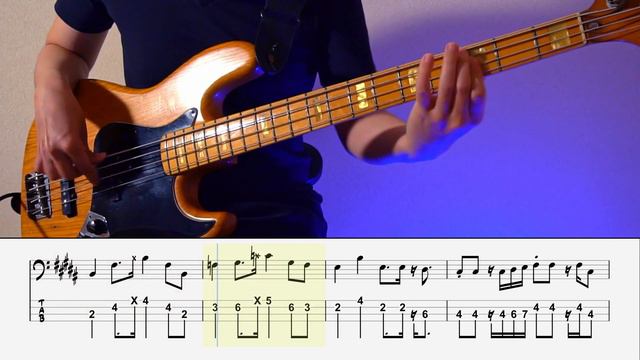 【Bass Tab】【#16】Sir Duke/Stevie Wonder【Bass Cover】【4strings】【BassTab】【タブ譜】【Transcription】
