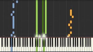 Как играть Лепс - Водопадом - | На Пианино | Synthesia | Karaoke