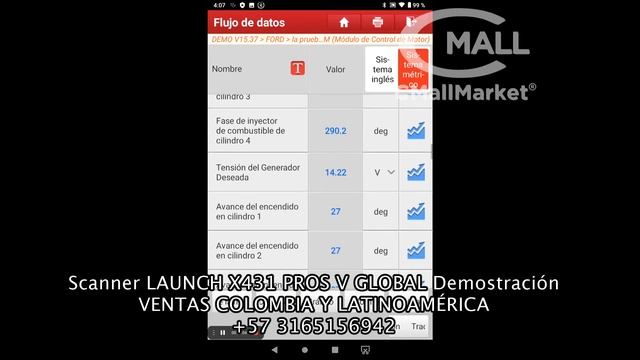 LAUNCH X431 PROS V GLOBAL CAN-FD - Scanner Profesional VENTAS COLOMBIA LATINOAMÉRICA +57 3165156942