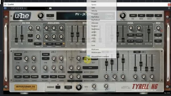 Free VST -  u-he Tyrell N6 Synthesizer