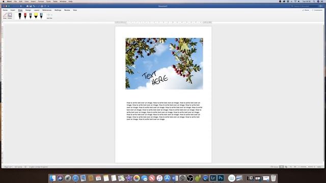 How to insert text in an image in Word | Microsoft Word Tutorials смотреть онлайн
