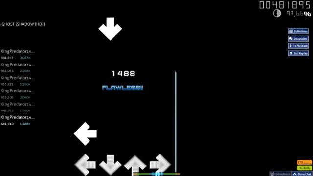 OSU MANIA 4K, CAMELLIA - GHOST (3,02 STARS 99.36%) смотреть онлайн