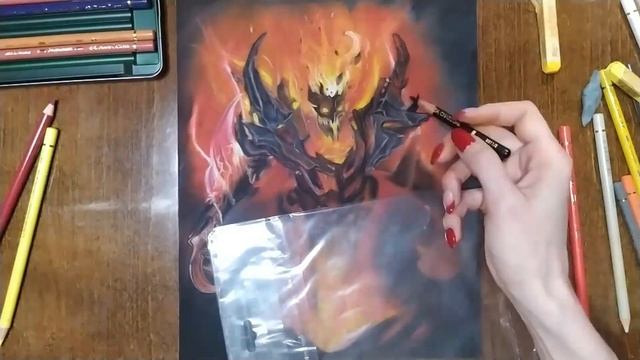 Drawing Shadow Fiend/ Рисую SF карандашами /Персонажи Dota 2 смотреть онлайн