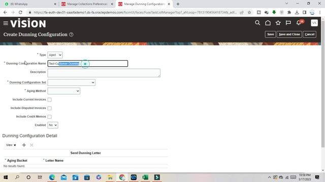 Oracle fusion Advance collection training How to create Dunning Configuration in AR Collection смотреть онлайн