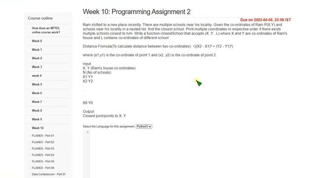 The Joy of Computing using Python|| NPTEL WEEK-10 Programming Assignment answers|| #nptel #skumared смотреть онлайн