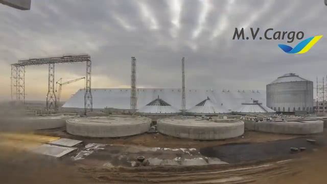 Возведение силоса на терминале MV Cargo смотреть онлайн