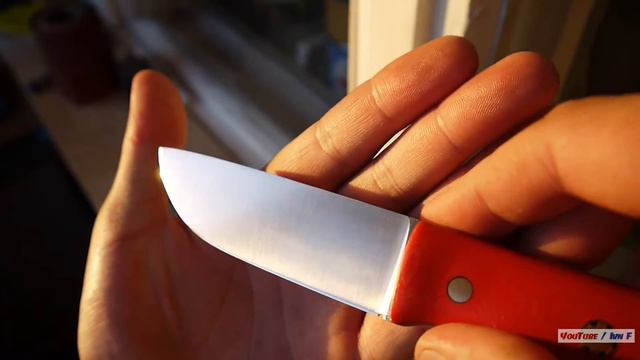 Нож ручной работы для бушкрафта из M390 смотреть онлайн
