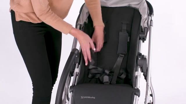 Коляска UPPABaby Vista регулировка ремней безопасности смотреть онлайн