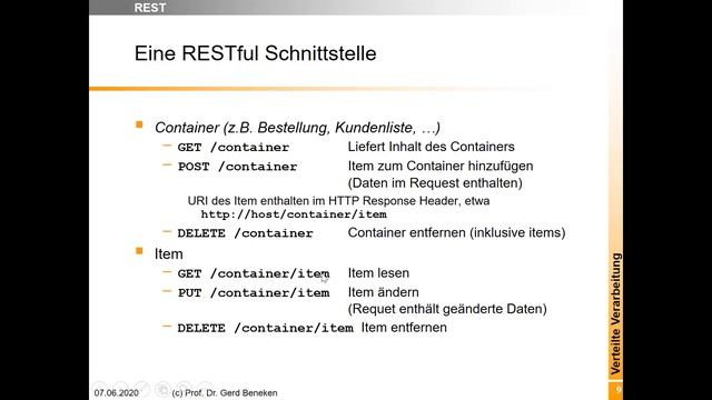 Woche 08 (1): RESTful WebServices im Überblick смотреть онлайн