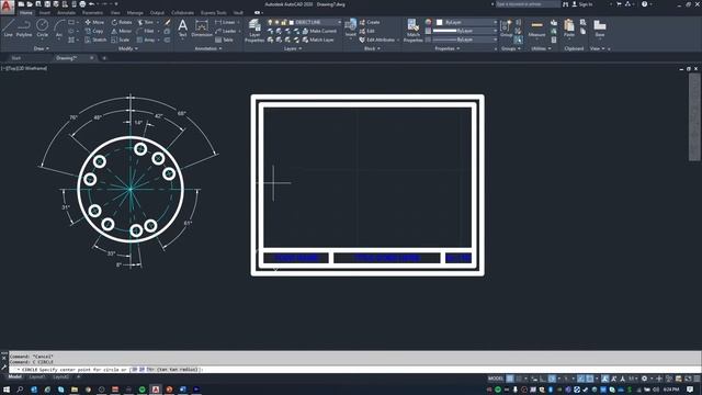 Engineering Design Graphics - Polar Puzzle - AutoCAD смотреть онлайн