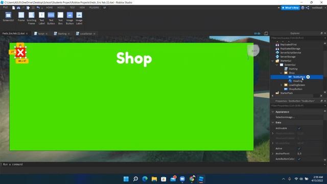 How to make GUI in Roblox Studio (Designing Shop) | Kiddy School смотреть онлайн