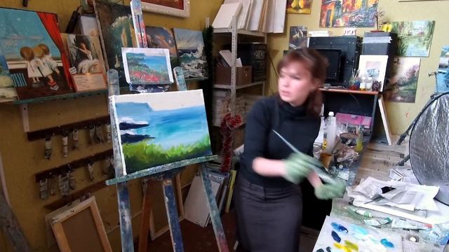 Мастер-класс "Берег с маками" смотреть онлайн