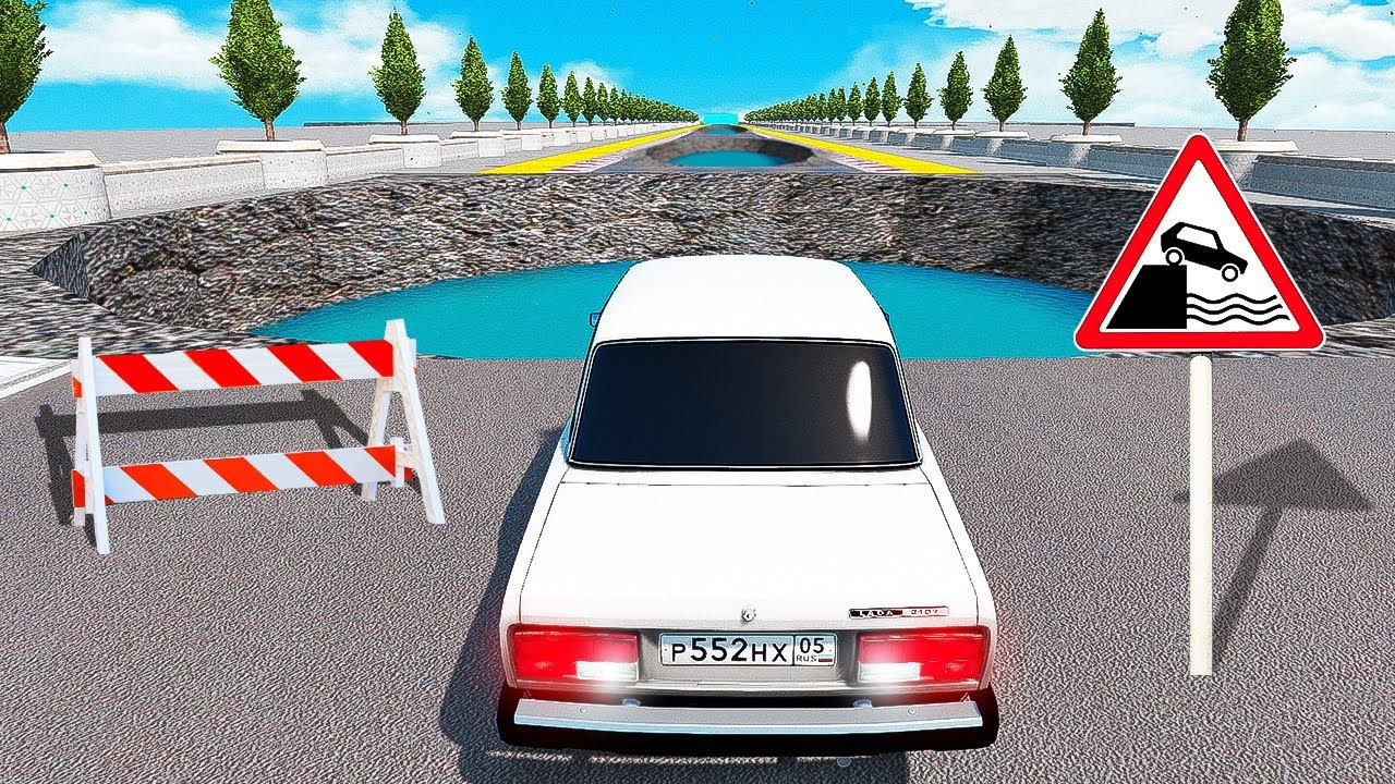 ПРОЕДЕТ ЛИ ПАЦАНСКИЙ ВАЗ 2107 ОПАСНУЮ ЯМУ С ВОДОЙ В ГТА 5 МОДЫ! ЭКСПЕРИМЕНТЫ В GTA 5 ВИДЕО MODS смотреть онлайн
