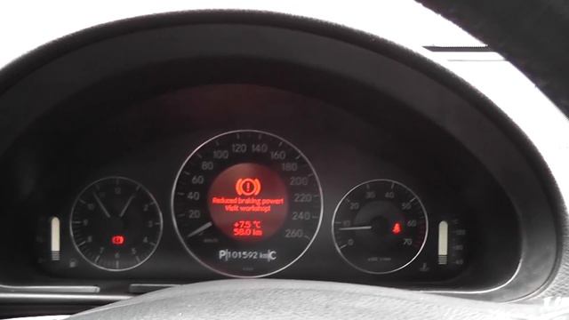 Problem is solved Reduced braking power! Start engine / Mercedes W211 Service brake visit workshop смотреть онлайн