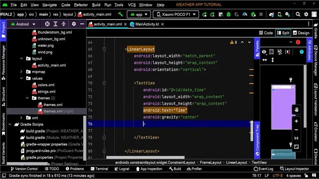 Make a Weather App for Android | Android Studio | Kotlin | Part-1 | Android Projects | Techno Sp смотреть онлайн