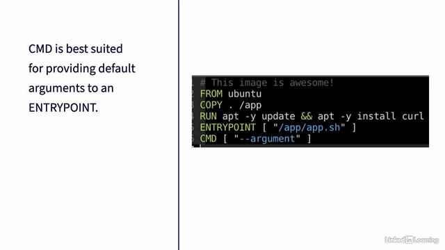 4.9_Starting your app with CMD - Docker Essential Training смотреть онлайн