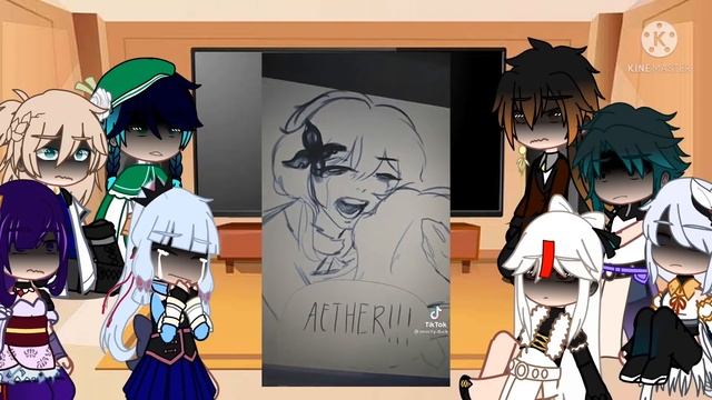 | Genshin Impact Characters react to Aether angst | смотреть онлайн