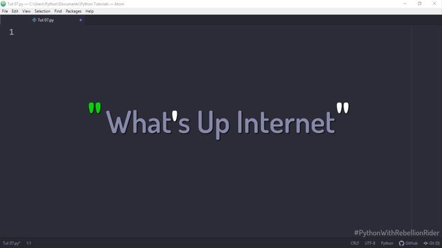 Python tutorial 07: Single Line String in Python Programming By Manish Sharma смотреть онлайн