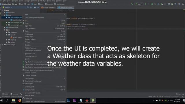 Developing a simple Weather App using API | PART - 1 | ANDROID STUDIO смотреть онлайн
