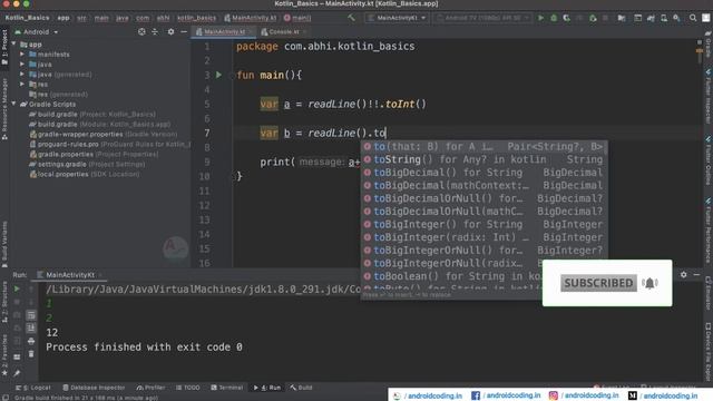 Kotlin : Accept user input | android coding смотреть онлайн