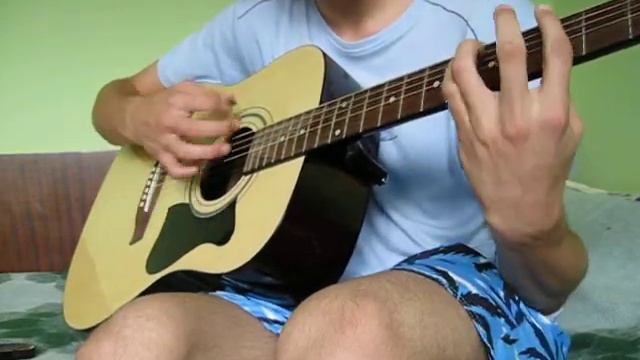 Nirvana-Polly acoustic guitar cover смотреть онлайн