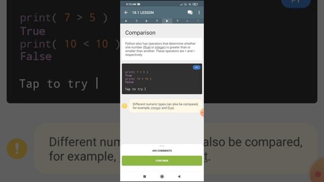 Telugu Python comparison operator смотреть онлайн